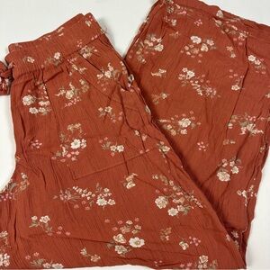 Floral Wide Leg Pants